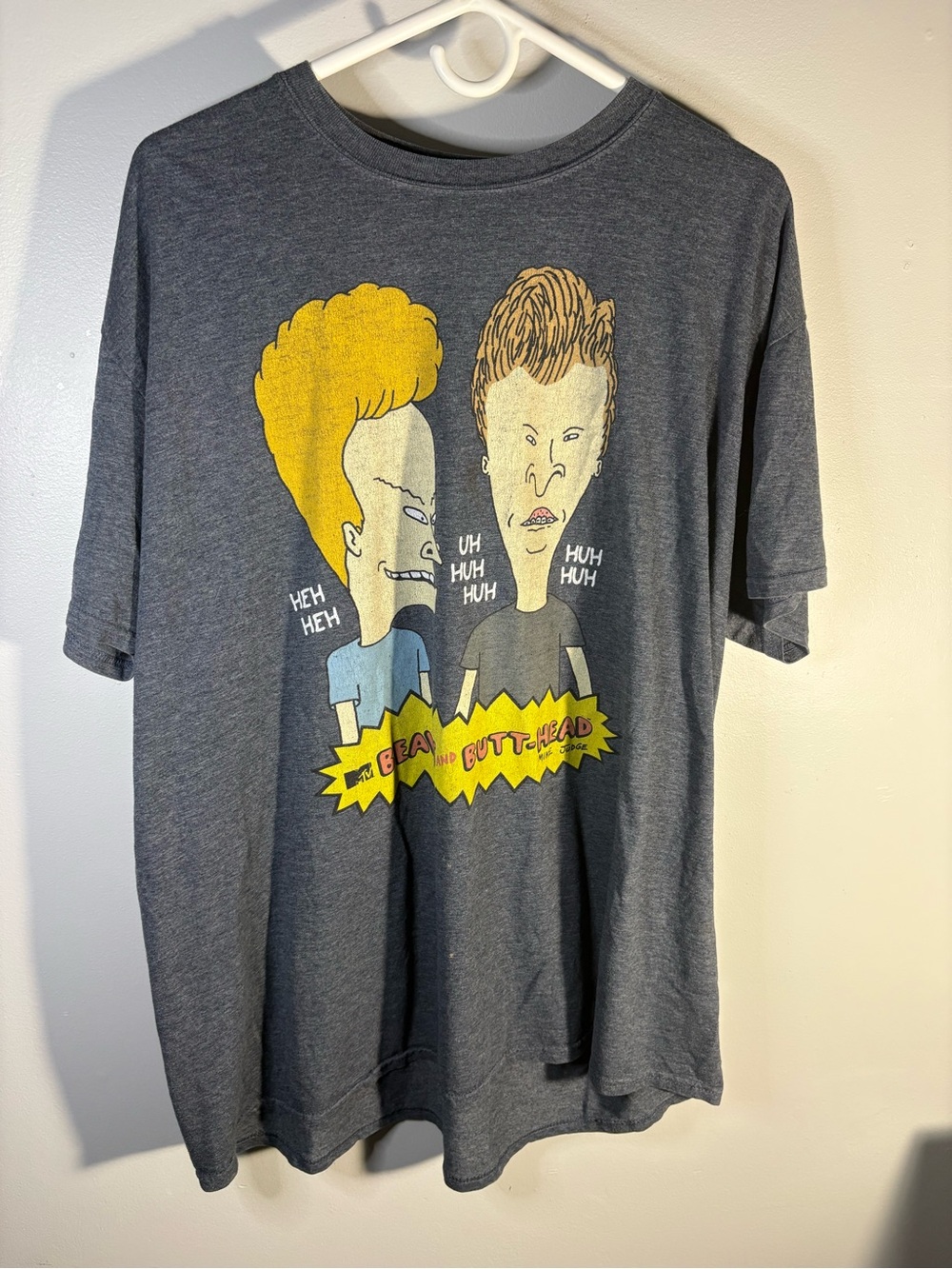 Spencer's Charcoal Graphic Tee with Yellow & Tan Print